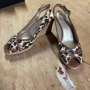 New Stuart Weitzman Leopard Wedges